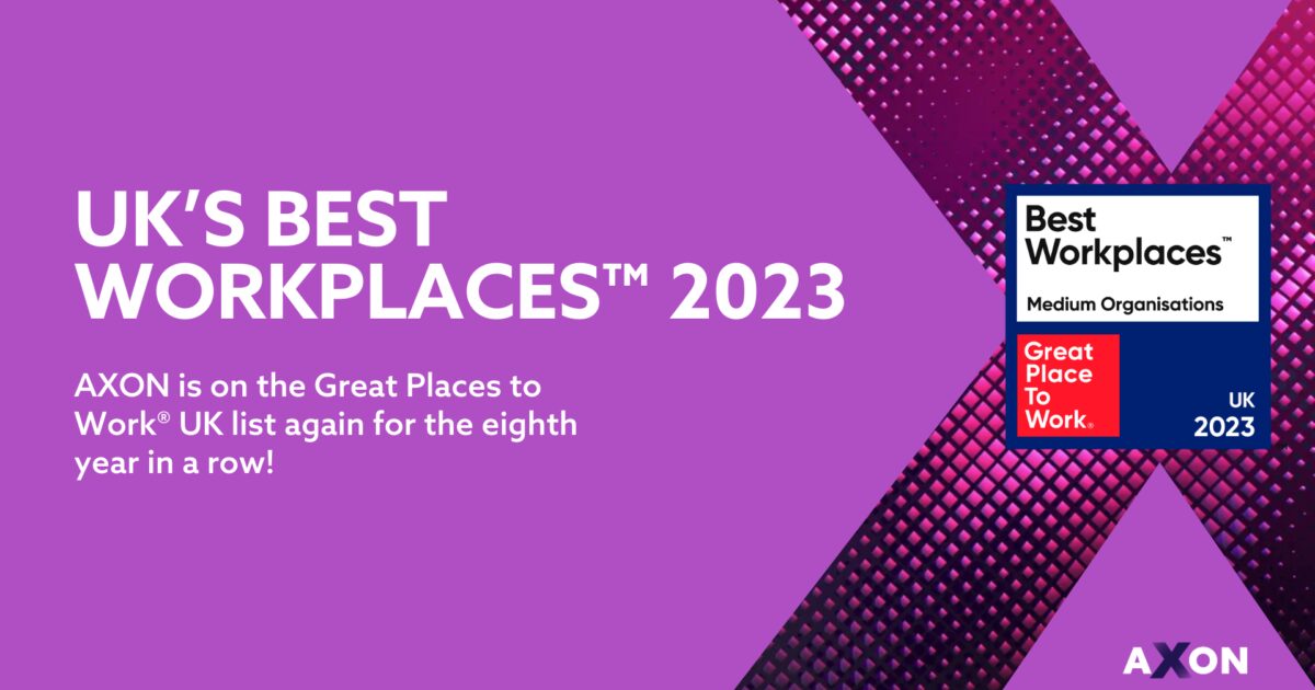 AXON climbs the UK’s Best Workplaces™ 2023 ranking making the list